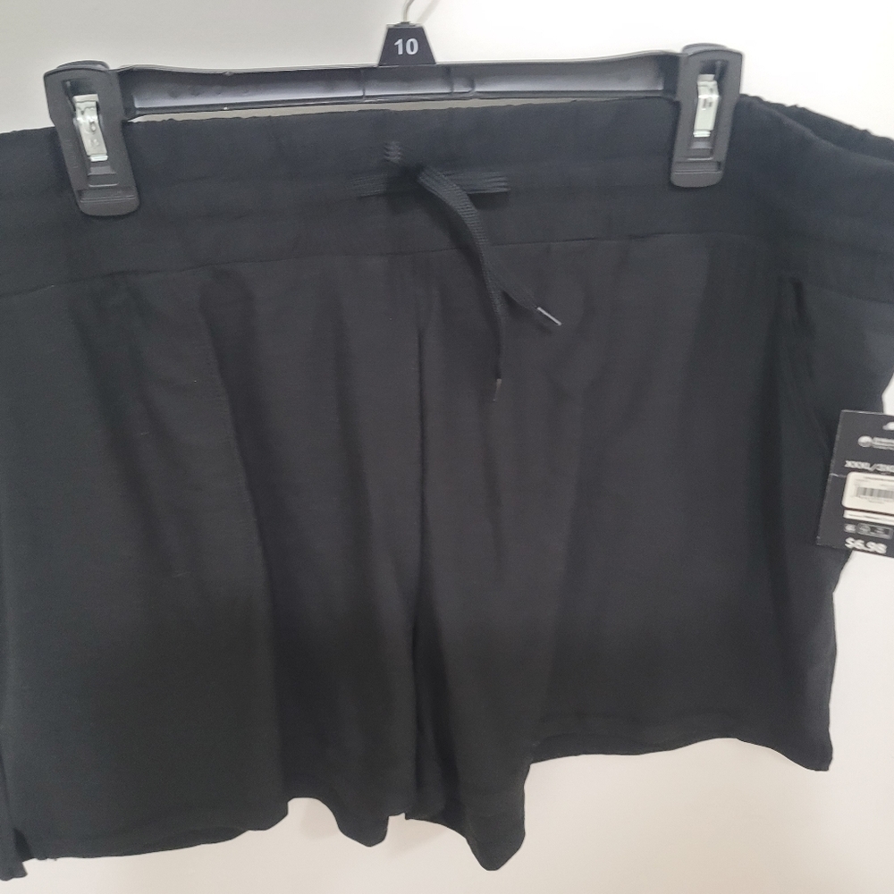 Athletic Works Black Drawstring Athletic Shorts XXXL